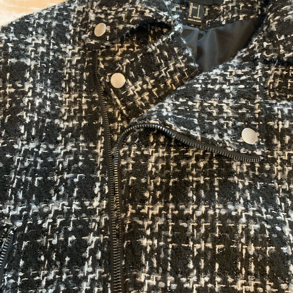 Rue 21 Tweed Bomber Style Jacket - Picture 12 of 14